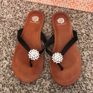 Yellowbox yellow box Sandals flip flops sparkle